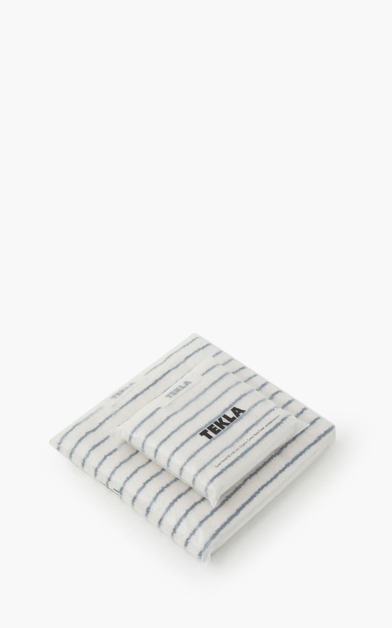 TEKLA Terry Towel Stripes Racing Green