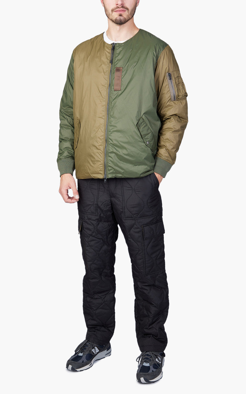 Taion x Beams Lights Reversible MA-1 Type Inner Down Jacket Cream/Black