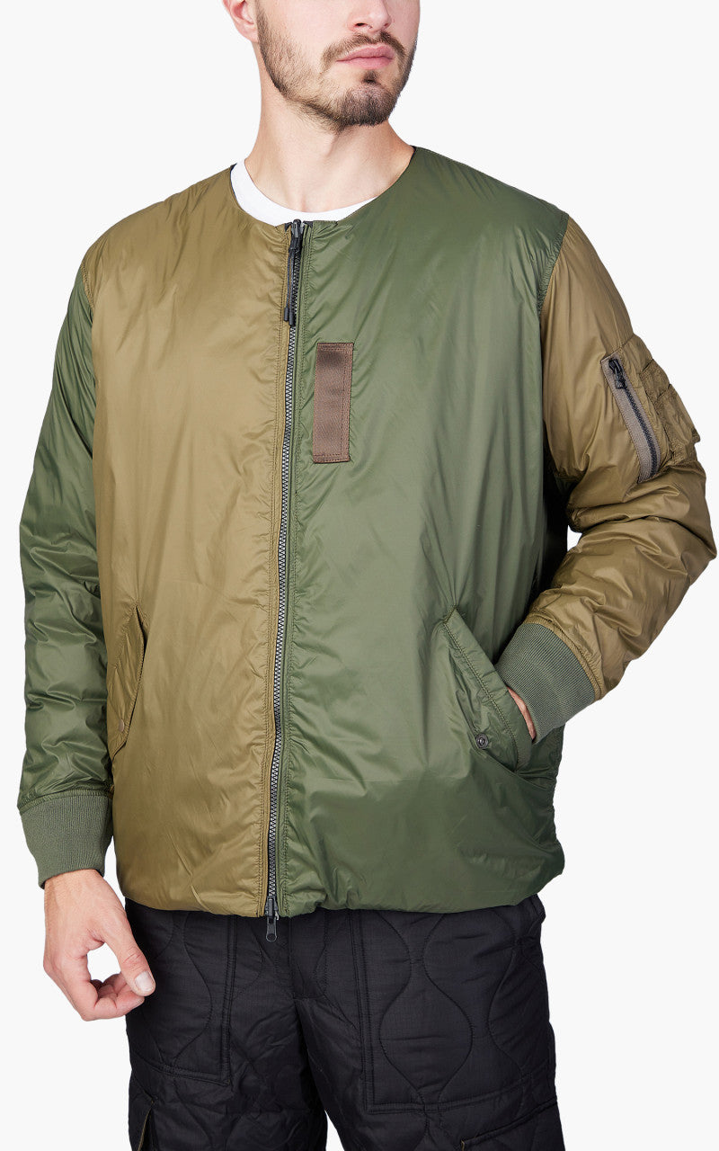 Taion x Beams Lights Reversible MA-1 Type Inner Down Jacket Cream/Black