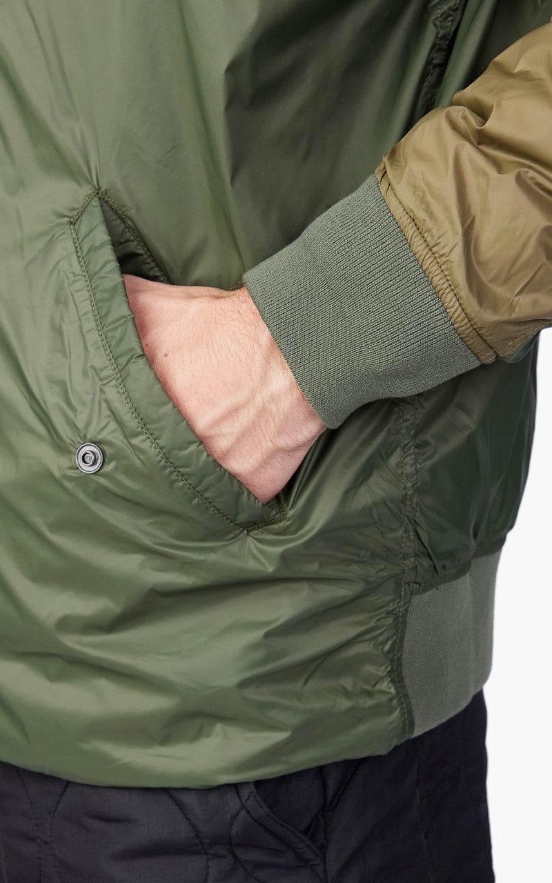 Taion x Beams Lights Reversible MA-1 Type Inner Down Jacket Cream/Black