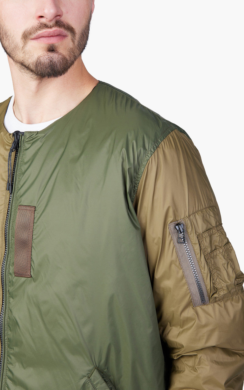 Taion x Beams Lights Reversible MA-1 Type Inner Down Jacket Cream/Black