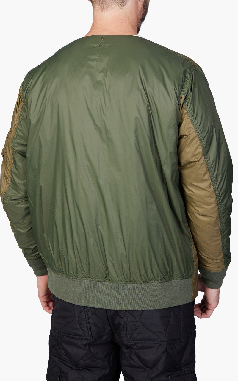 Taion x Beams Lights Reversible MA-1 Type Inner Down Jacket Cream/Black