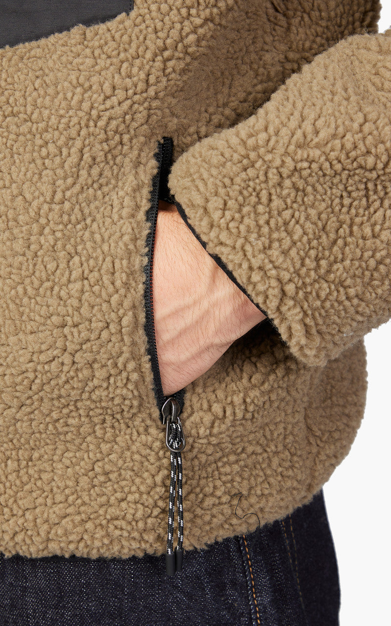 Taion Reversible Down x Boa Jacket Black/Beige