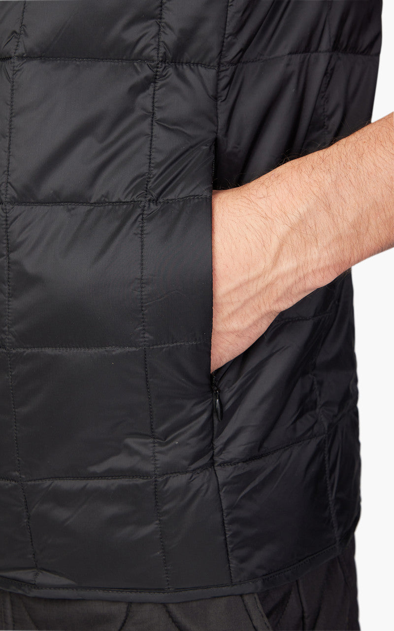 Taion HI-Neck Zip Down Vest Black