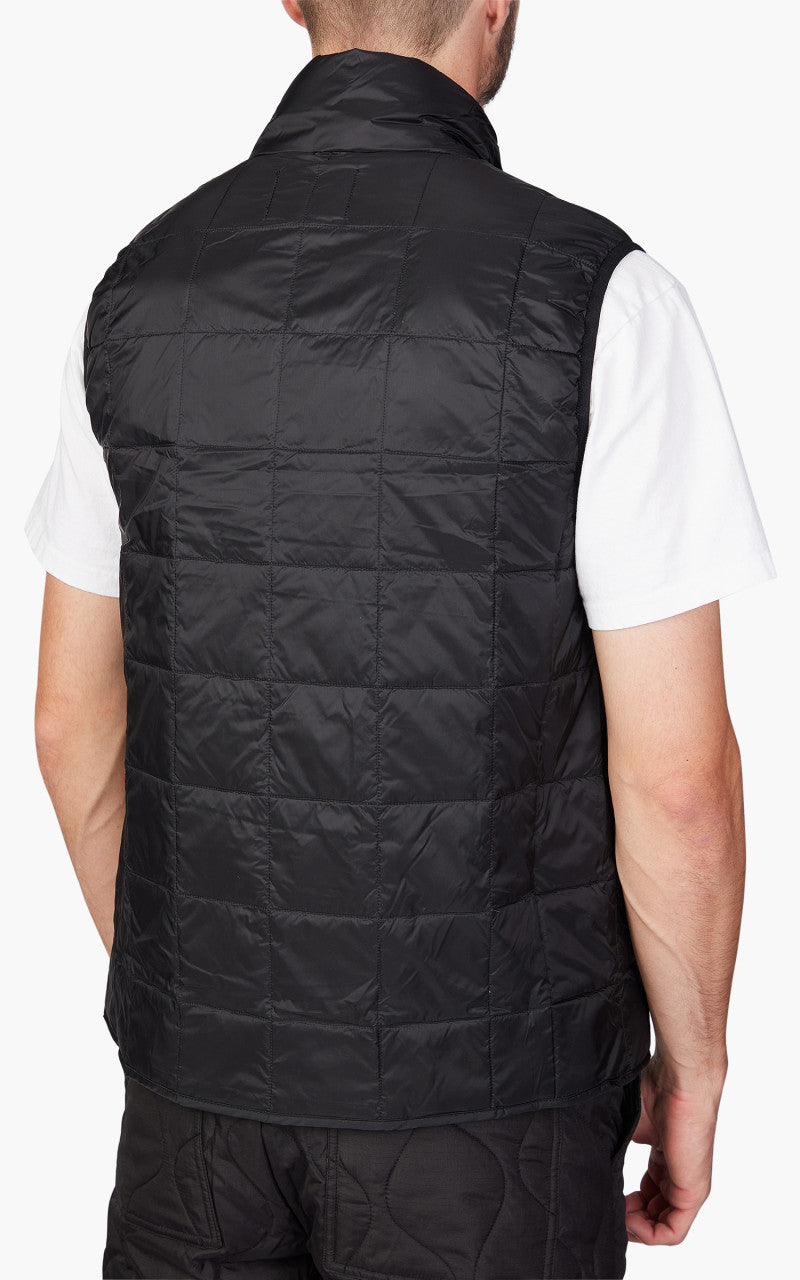 Taion HI-Neck Zip Down Vest Black