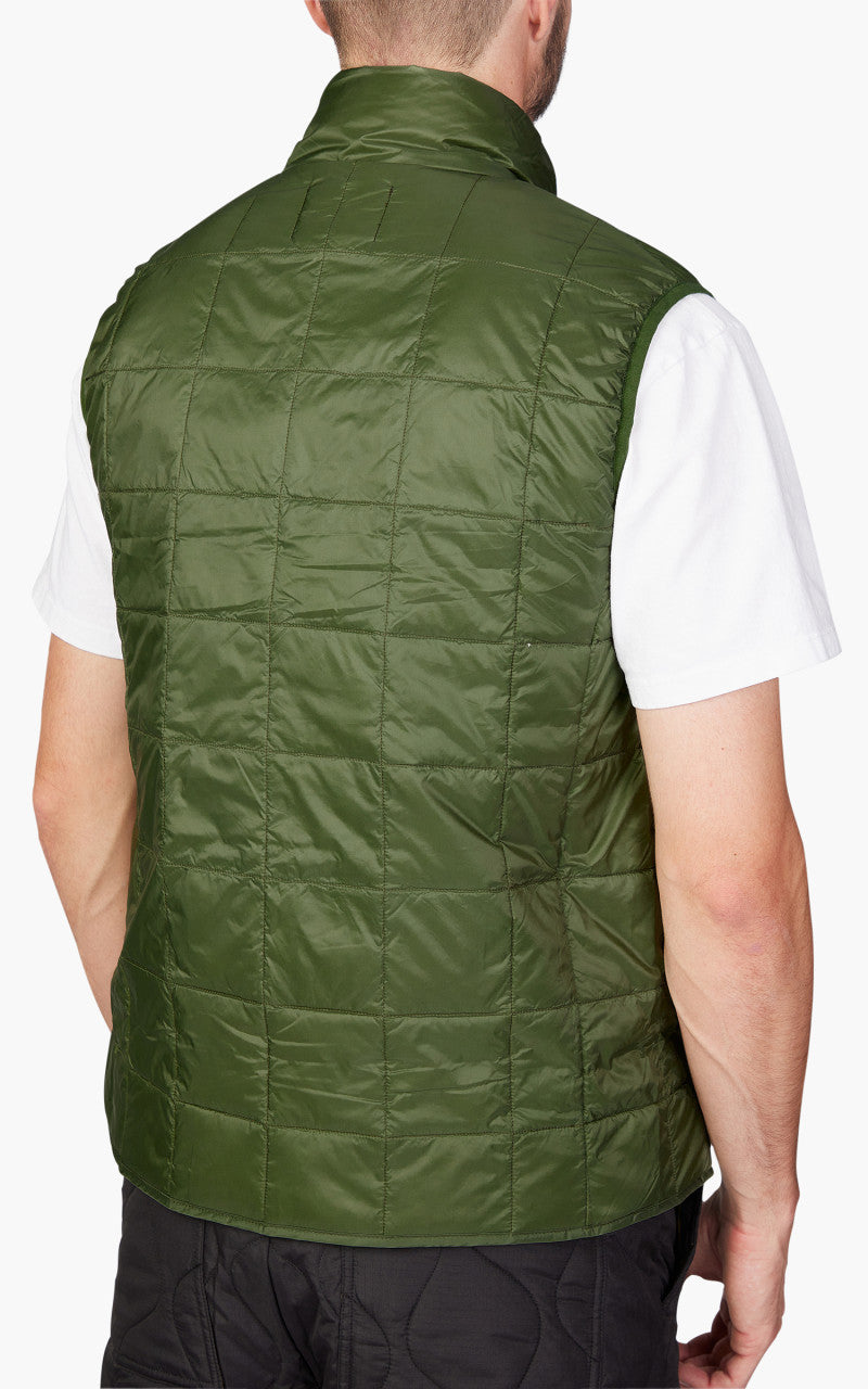 Taion HI-Neck Zip Down Vest Olive