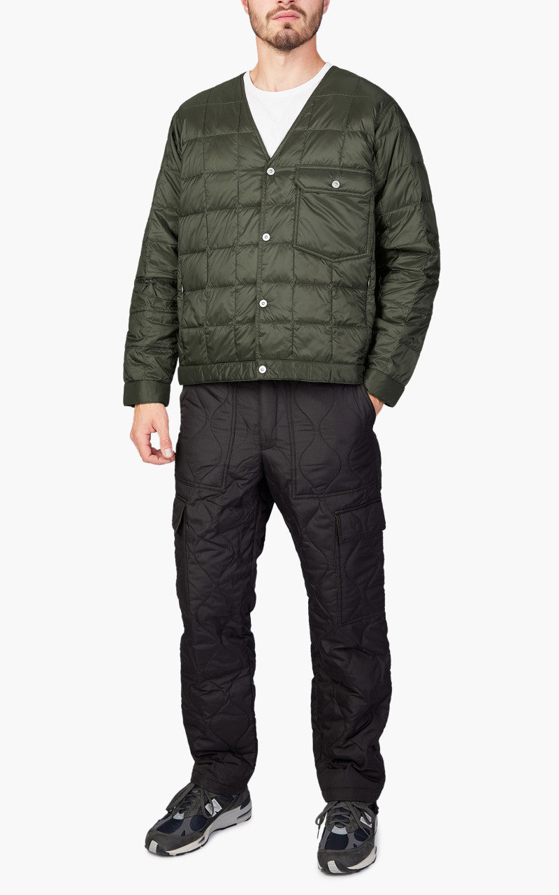 Taion Down Work Cardigan Dark Olive