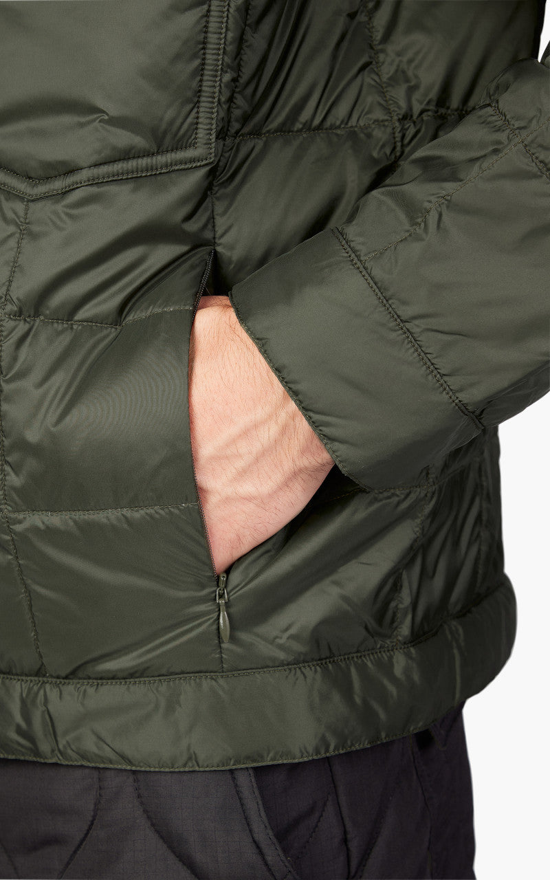 Taion Down Work Cardigan Dark Olive