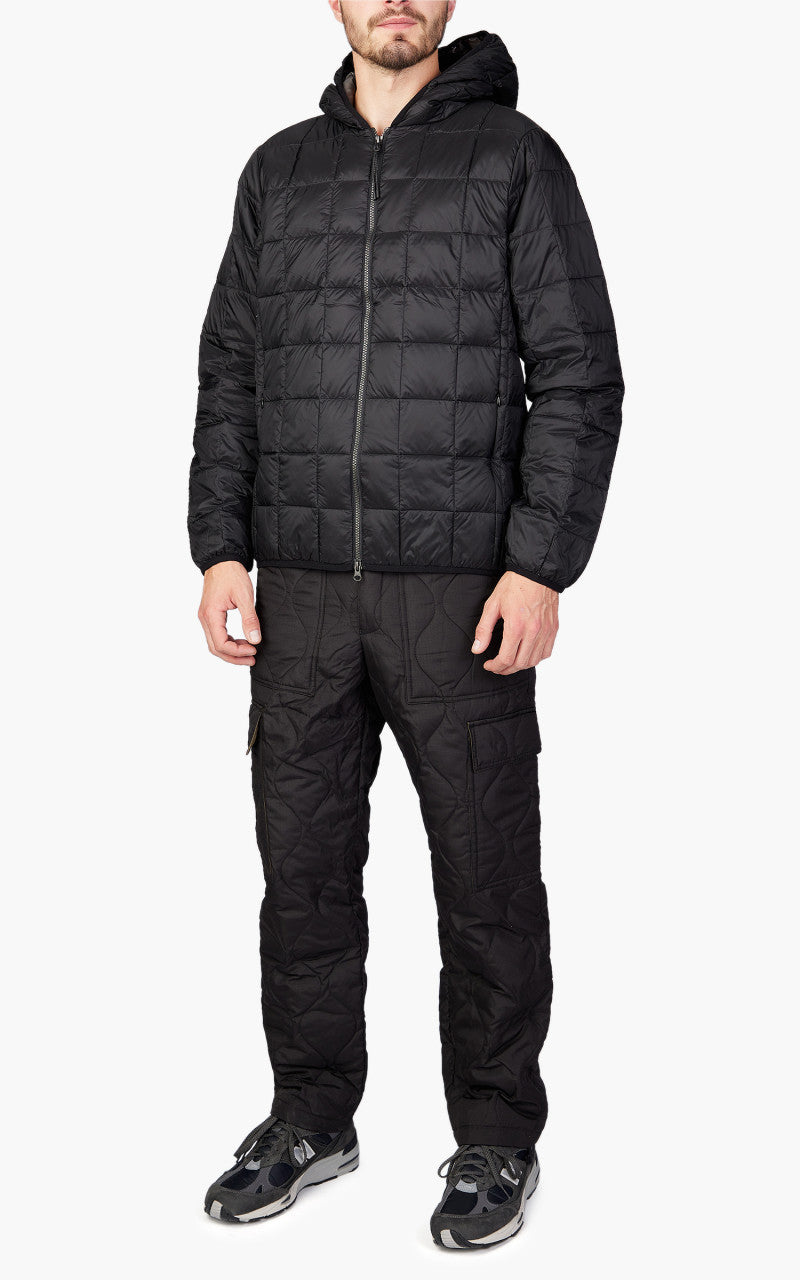 Taion Oversized Zip Down Hoodie Black