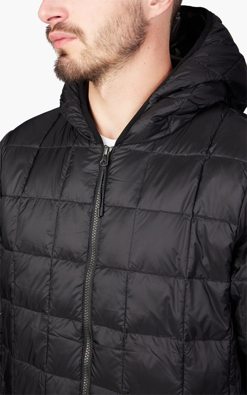 Taion Oversized Zip Down Hoodie Black