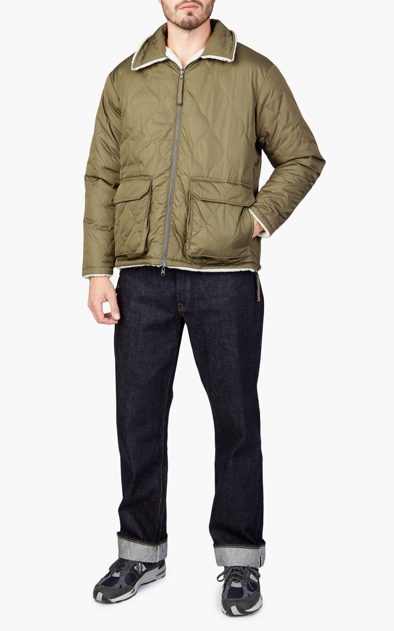 Taion Reversible Military Down Jacket Dark Olive/Cream