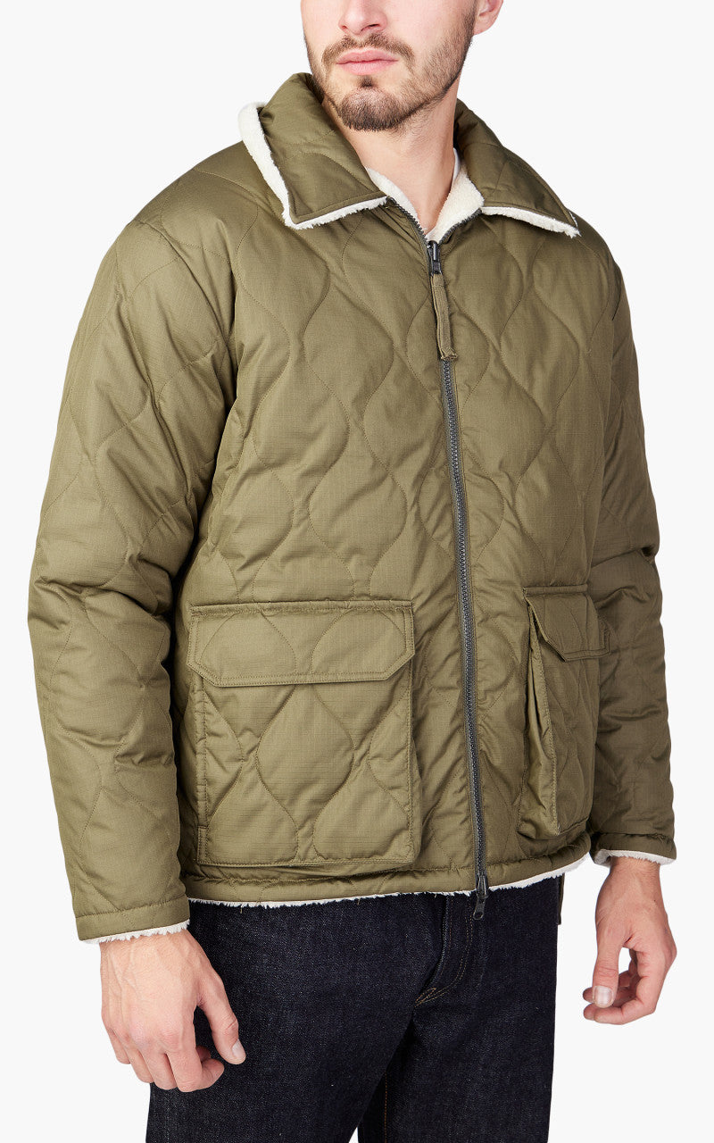 Taion Reversible Military Down Jacket Dark Olive/Cream