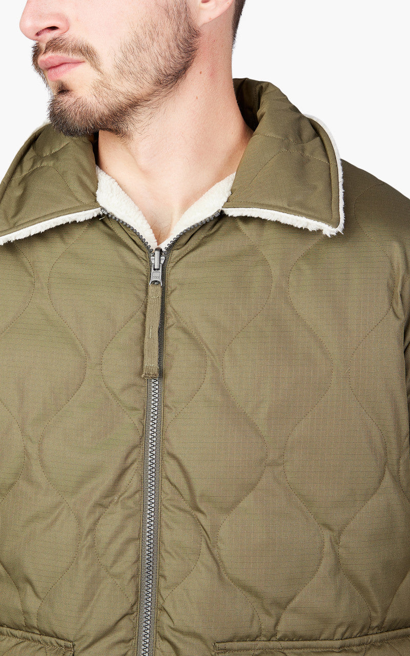 Taion Reversible Military Down Jacket Dark Olive/Cream