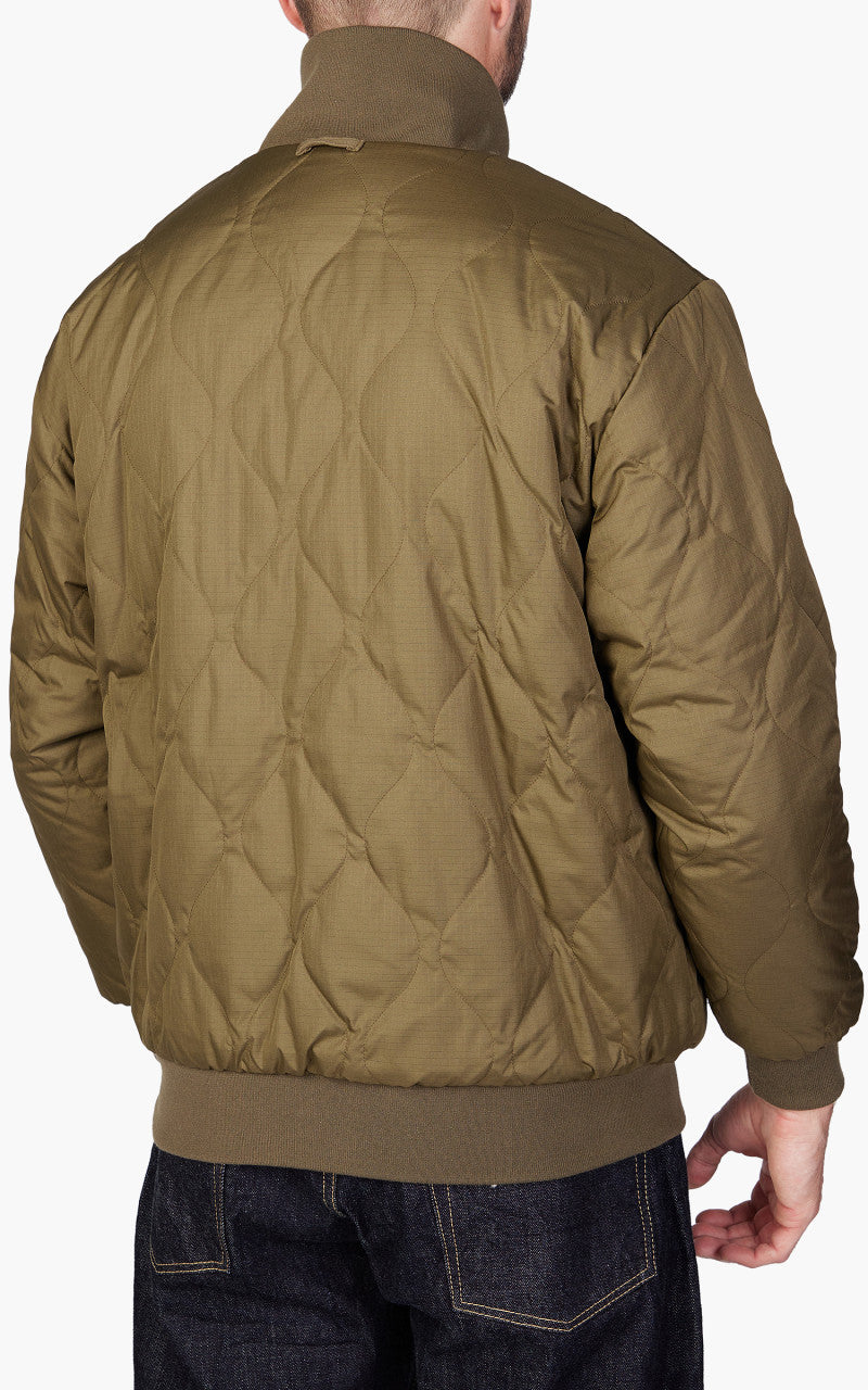 Taion Reversible Military High Neck Down Jacket Dark Olive/Cream