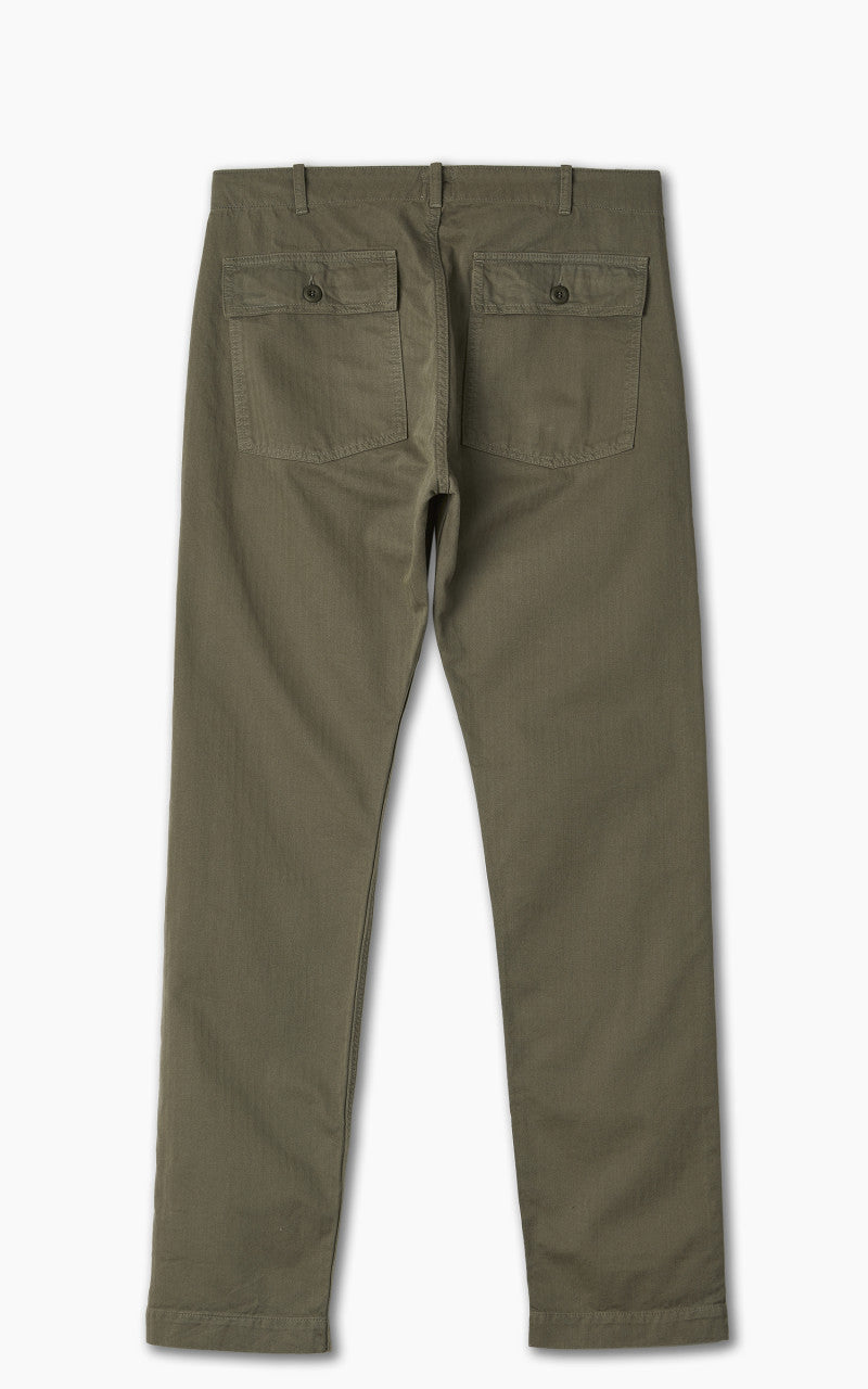Tellason Fatigue Pant Tapered Herringbone Olive