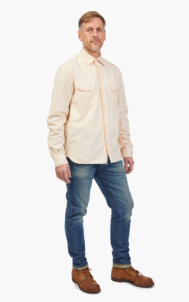Tellason Clampdown Shirt Cotton Twill Off White