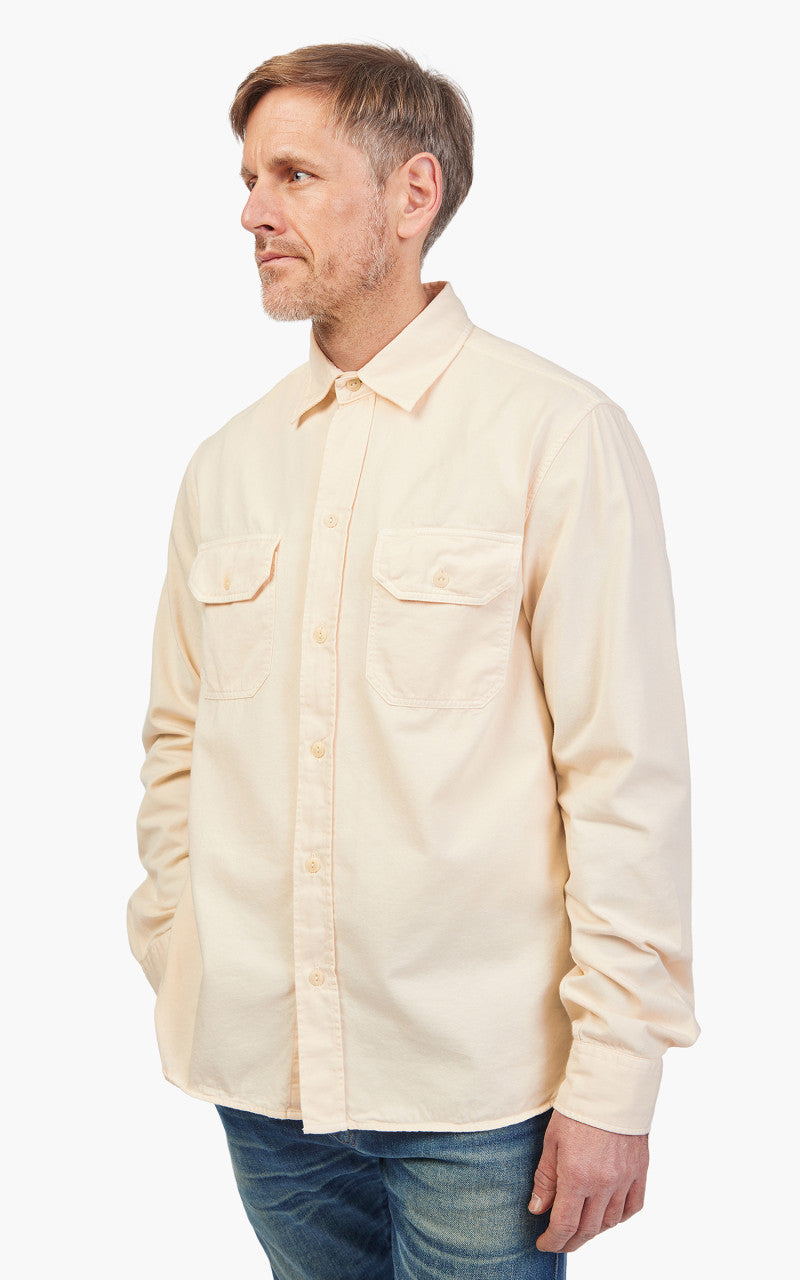 Tellason Clampdown Shirt Cotton Twill Off White