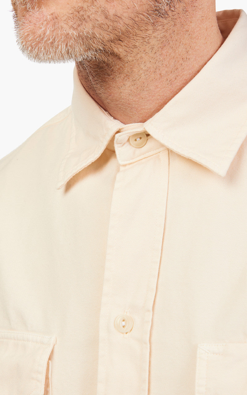 Tellason Clampdown Shirt Cotton Twill Off White