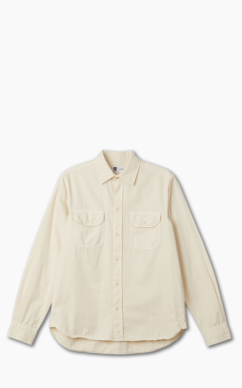 Tellason Clampdown Shirt Cotton Twill Off White