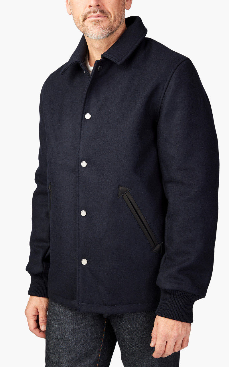 Tellason Coach Jacket Wool/Cashmere Dark Navy