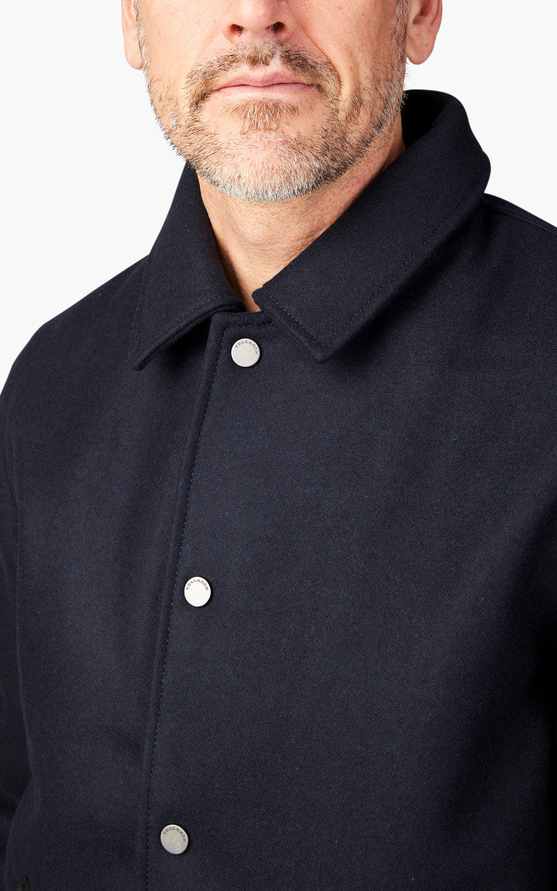 Tellason Coach Jacket Wool/Cashmere Dark Navy