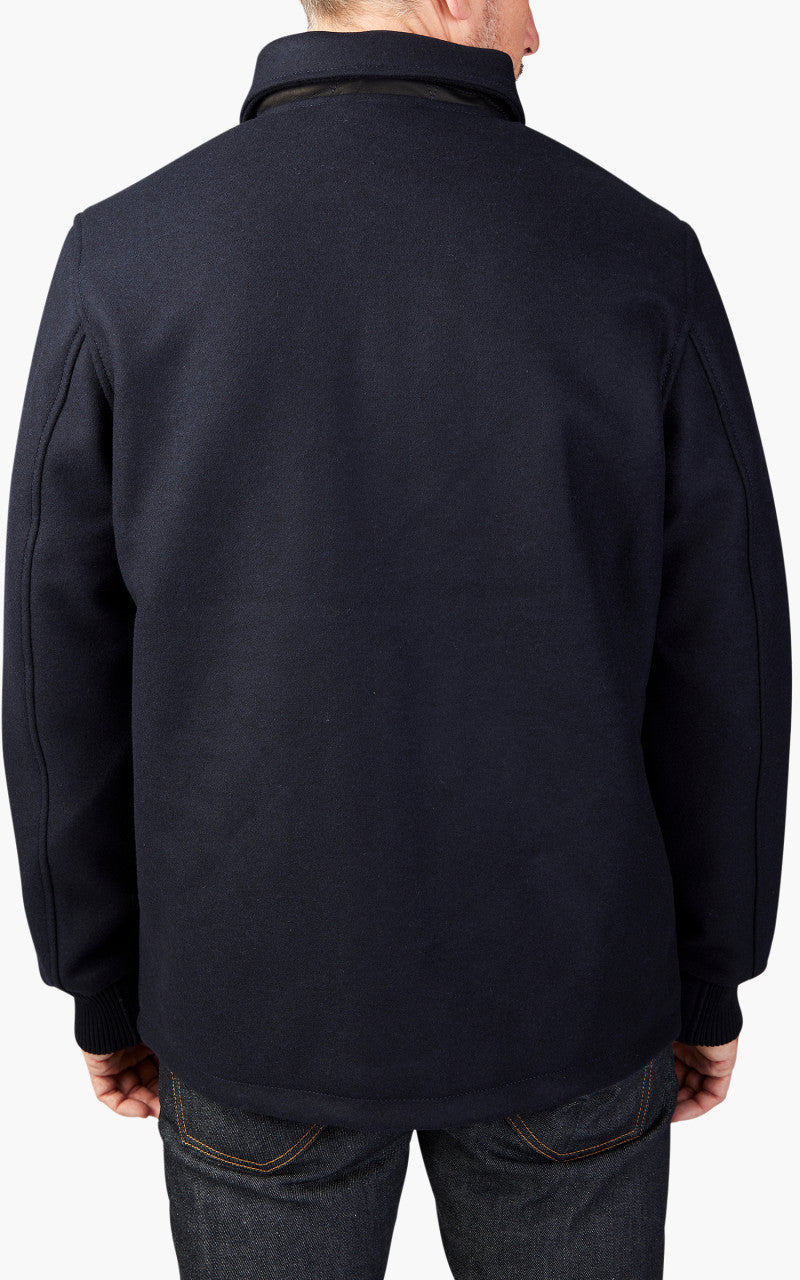 Tellason Coach Jacket Wool/Cashmere Dark Navy
