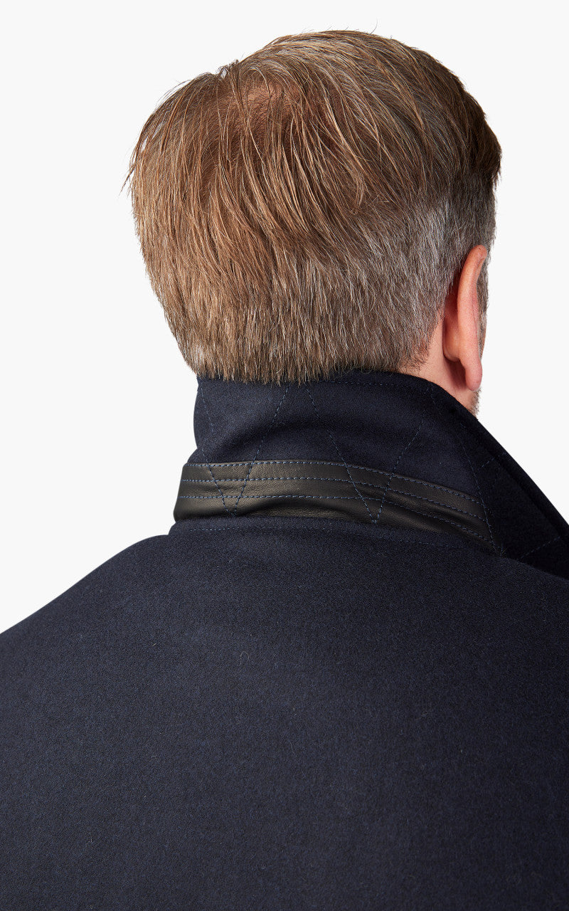 Tellason Coach Jacket Wool/Cashmere Dark Navy