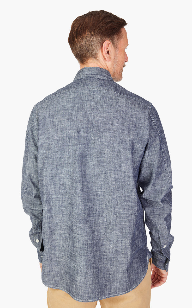 Tellason Clampdown Shirt Chambray Blau