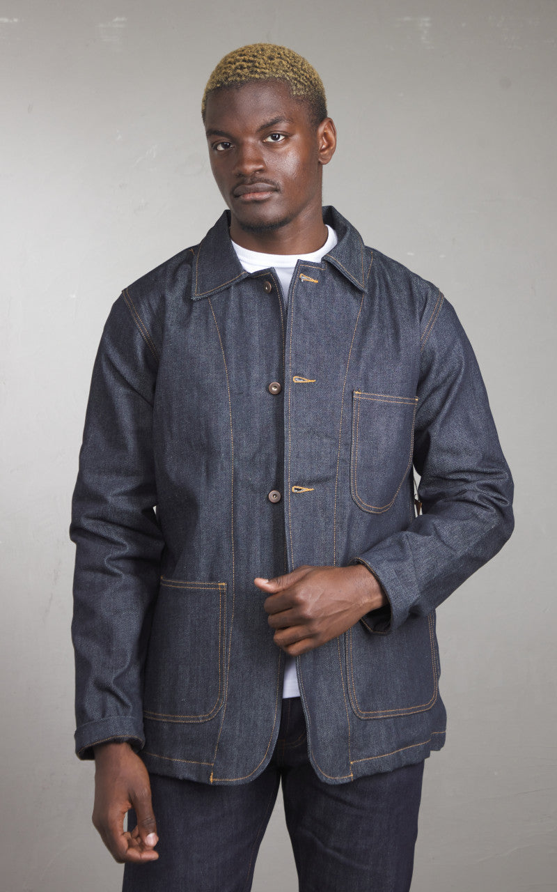 Tellason Baker Jacket Selvedge Lined Raw Indigo