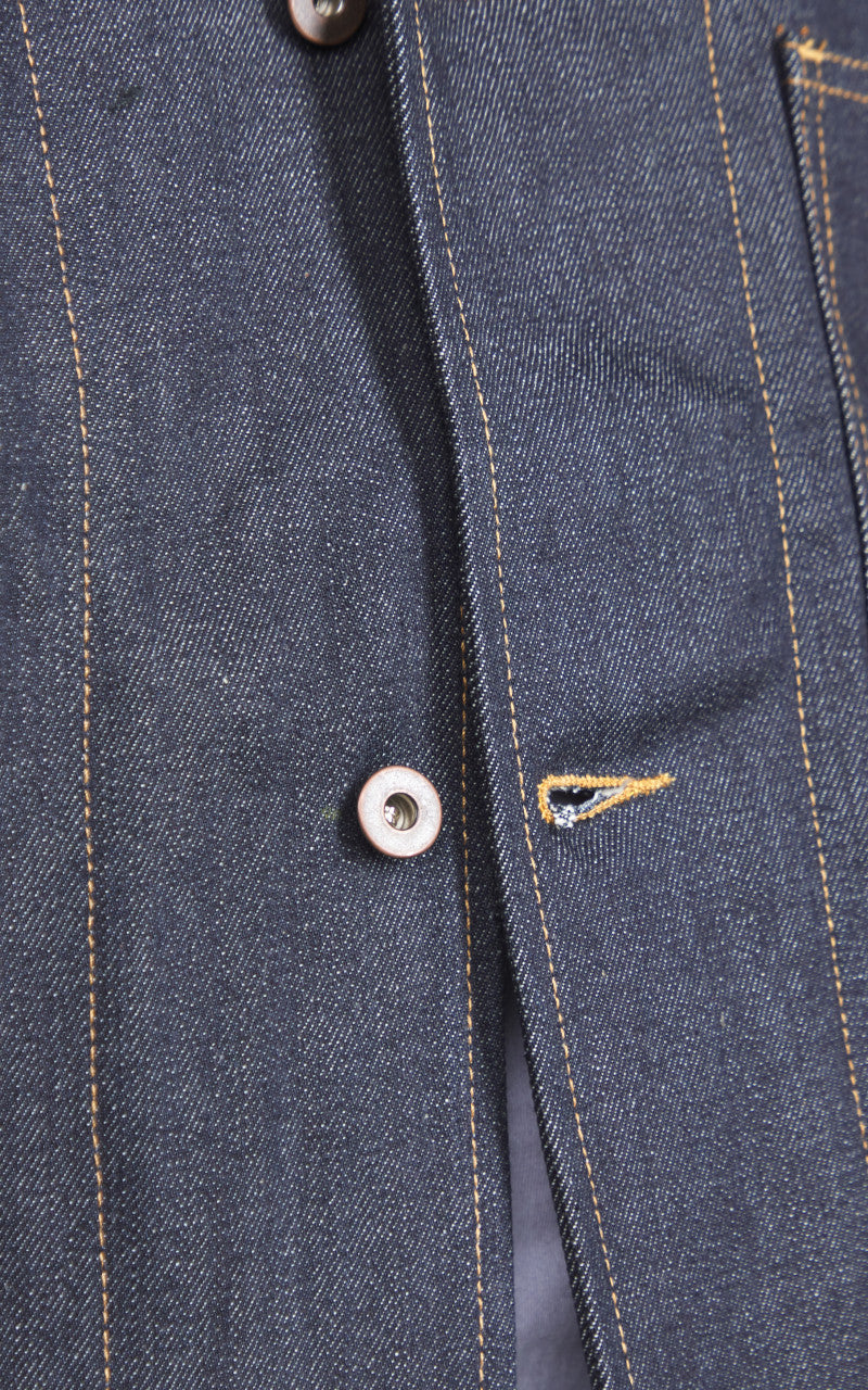 Tellason Baker Jacket Selvedge Lined Raw Indigo