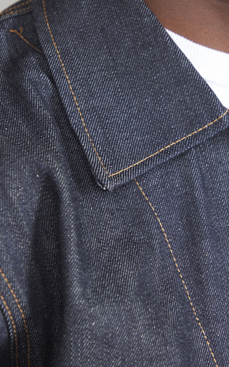 Tellason Baker Jacket Selvedge Lined Raw Indigo
