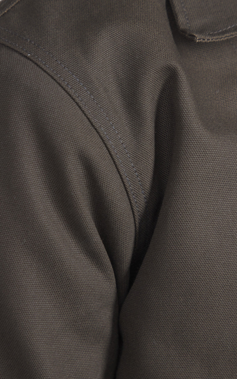 Tellason Baker Jacket Japanese Canvas Lined Brown