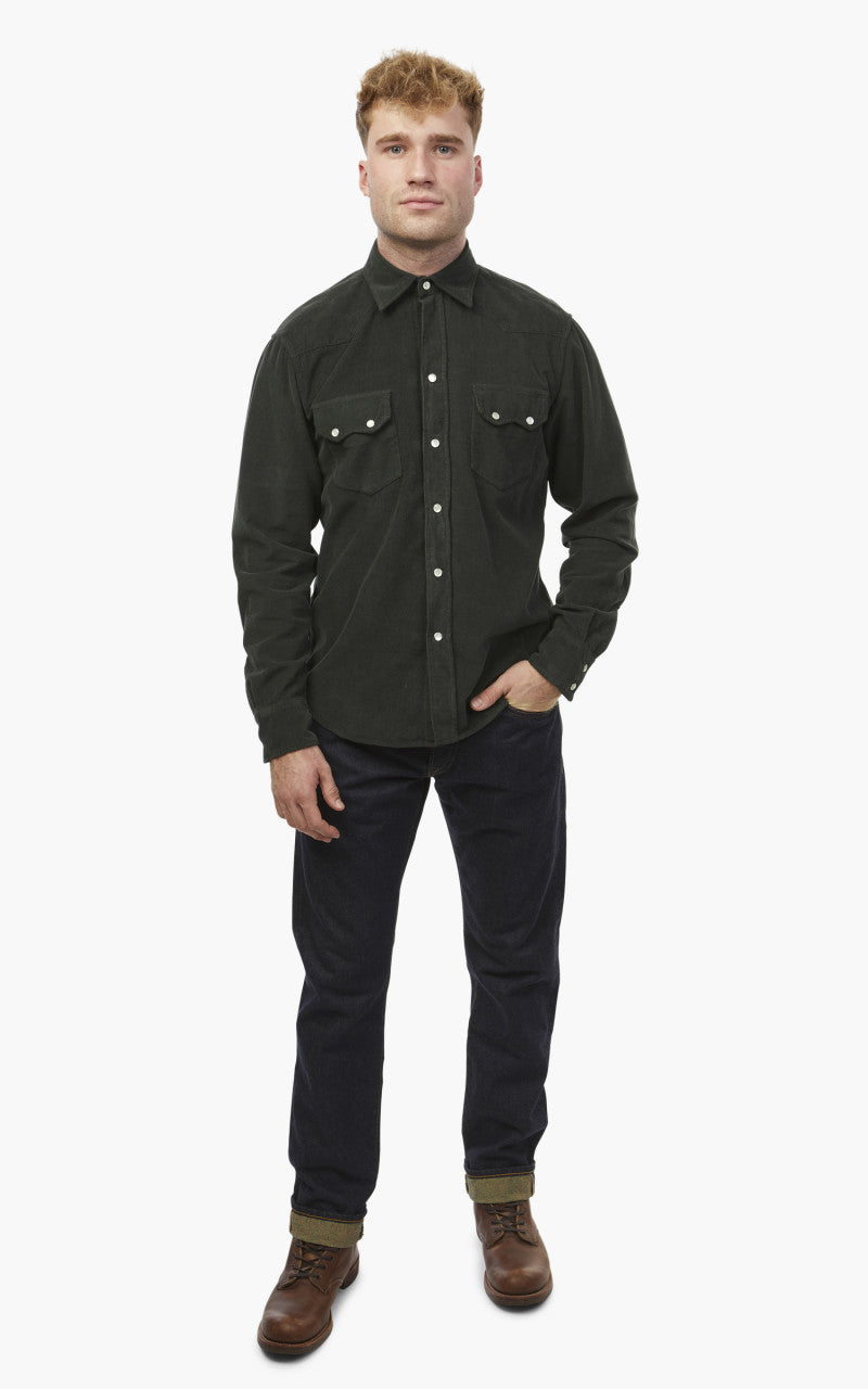 Tellason Cowboy Shirt Vell 16 Cisco Corduroy Espresso