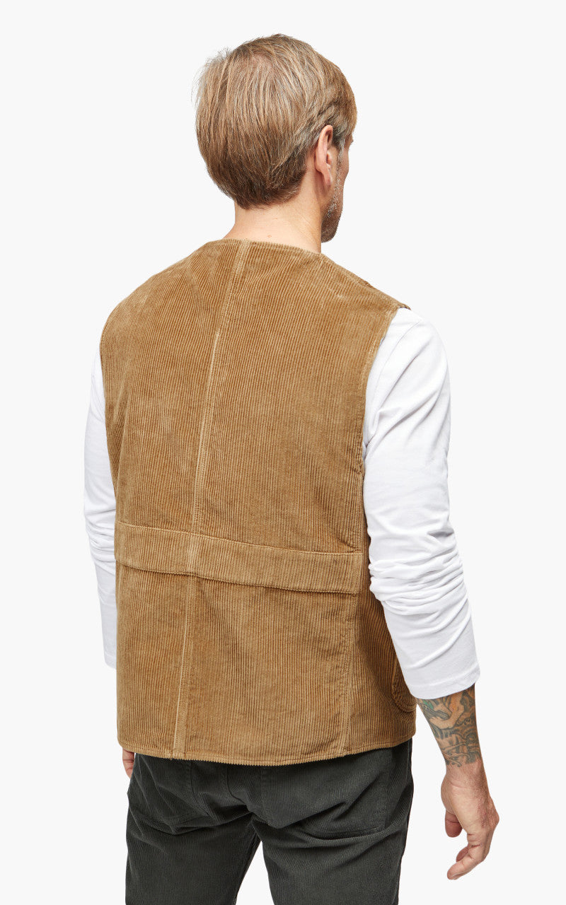 Tellason Hunting Vest Kindermann Corduroy Taupe
