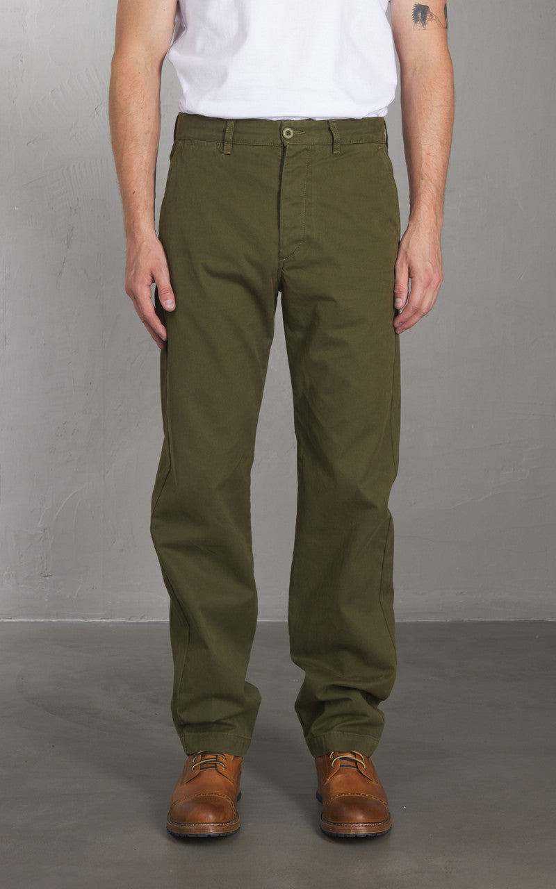 Tellason Chino Pant Triple Twisted Olive