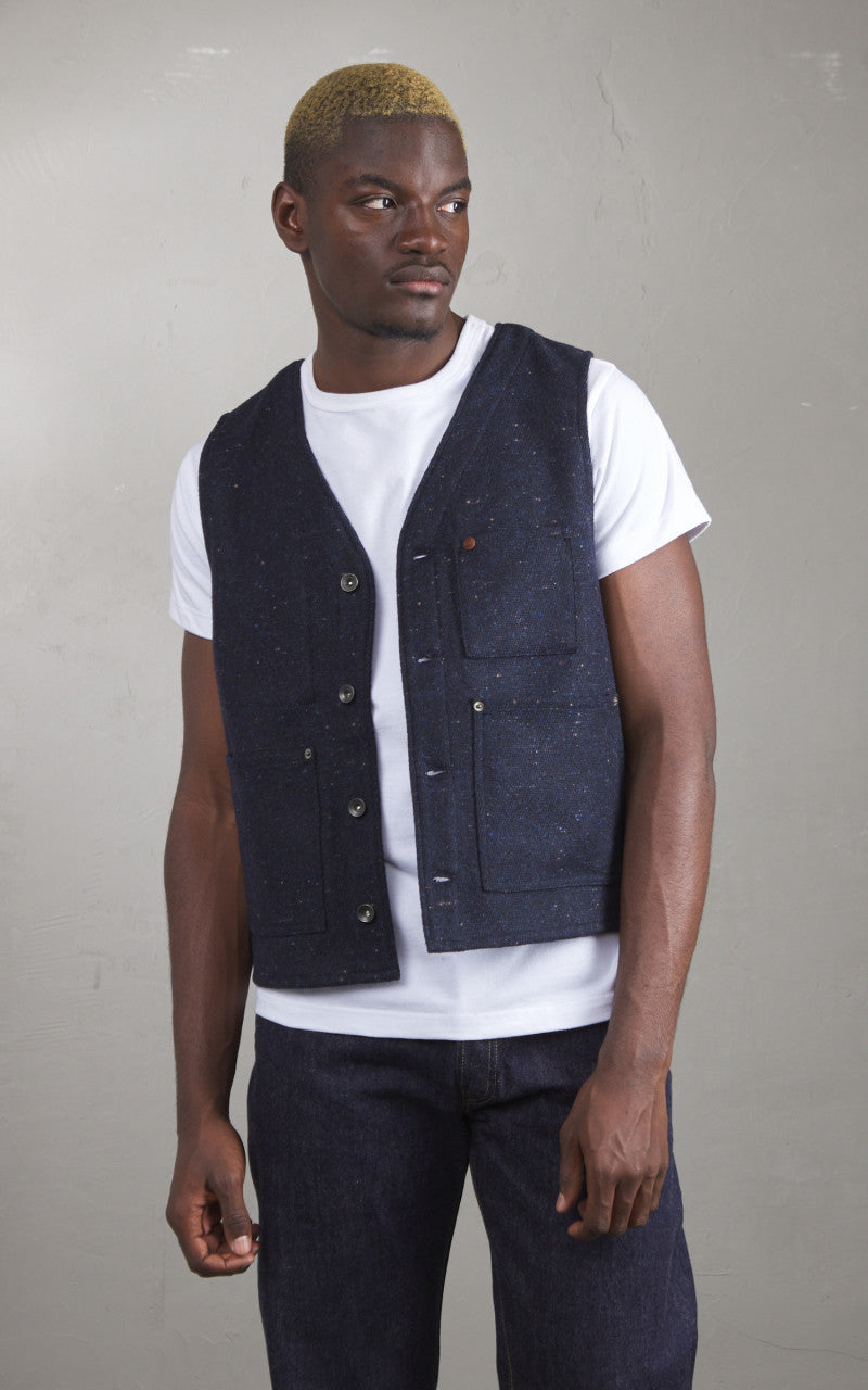 Tellason JK Vest Tommy Wool Navy