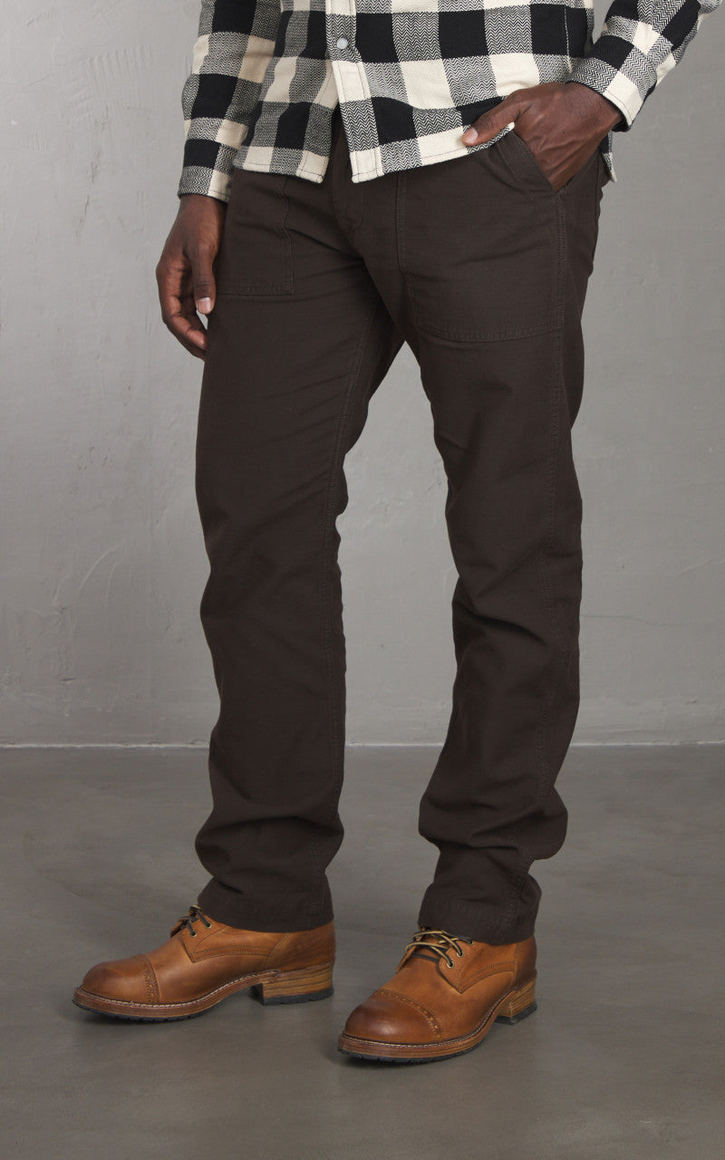 Tellason Fatigue Pant Tapered Sateen Chocolate