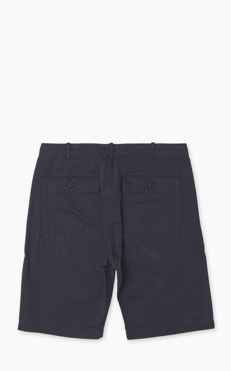 Tellason Fatigue Shorts Herringbone Twill Dark Navy