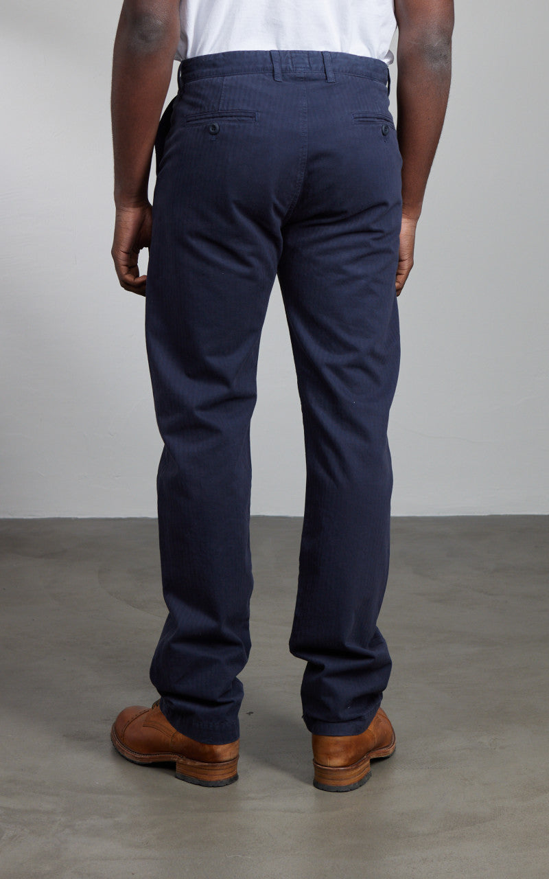 Tellason Chino Pant Herringbone Twill Dark Navy