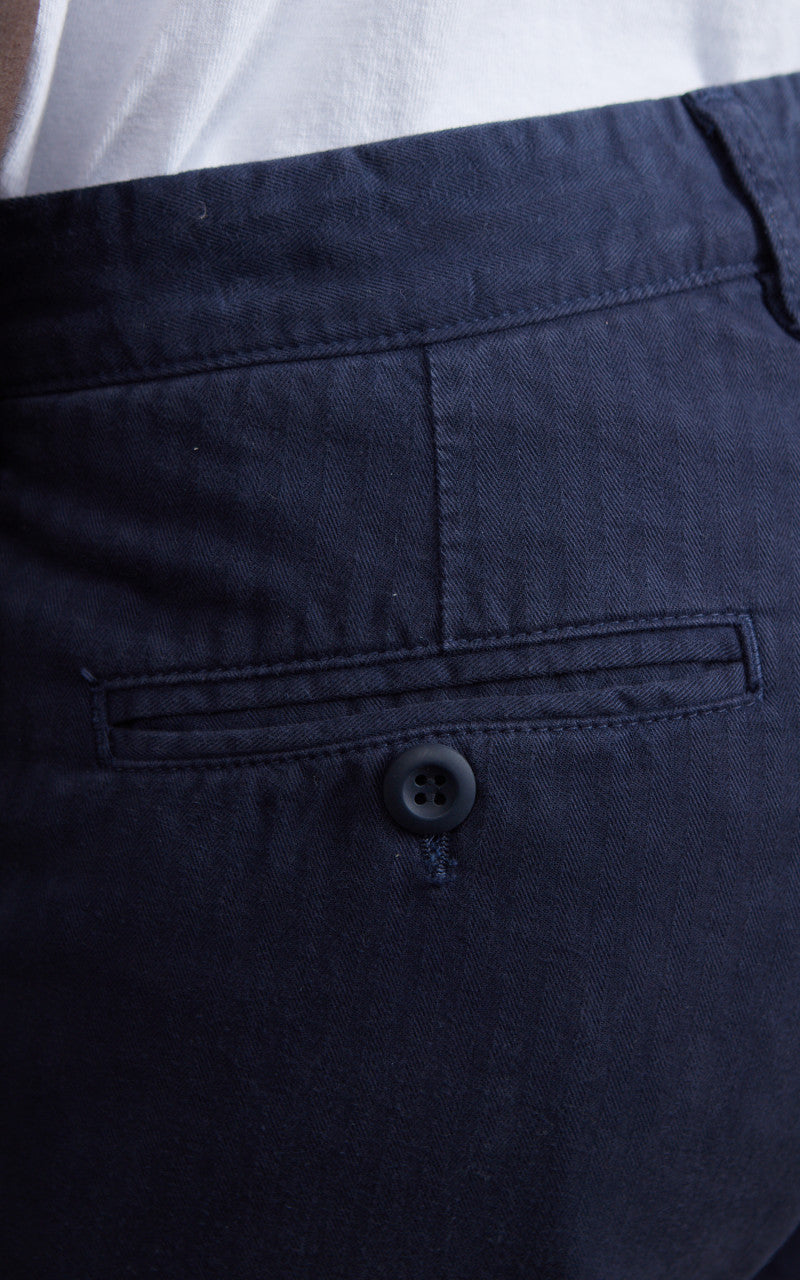 Tellason Chino Pant Herringbone Twill Dark Navy