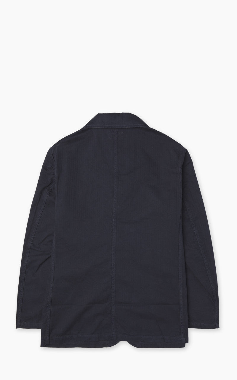 Tellason Work Blazer Herringbone Twill Dark Navy