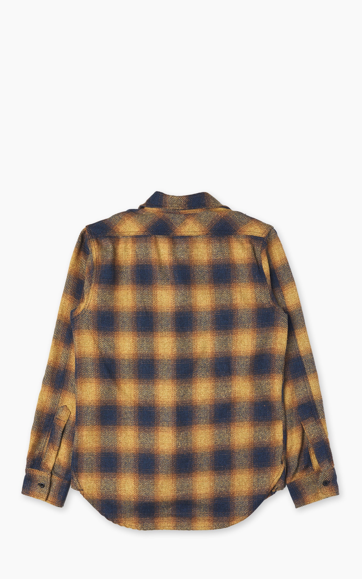 Tellason Clampdown Shirt Heavy Plaid Flannel Gold/Blue