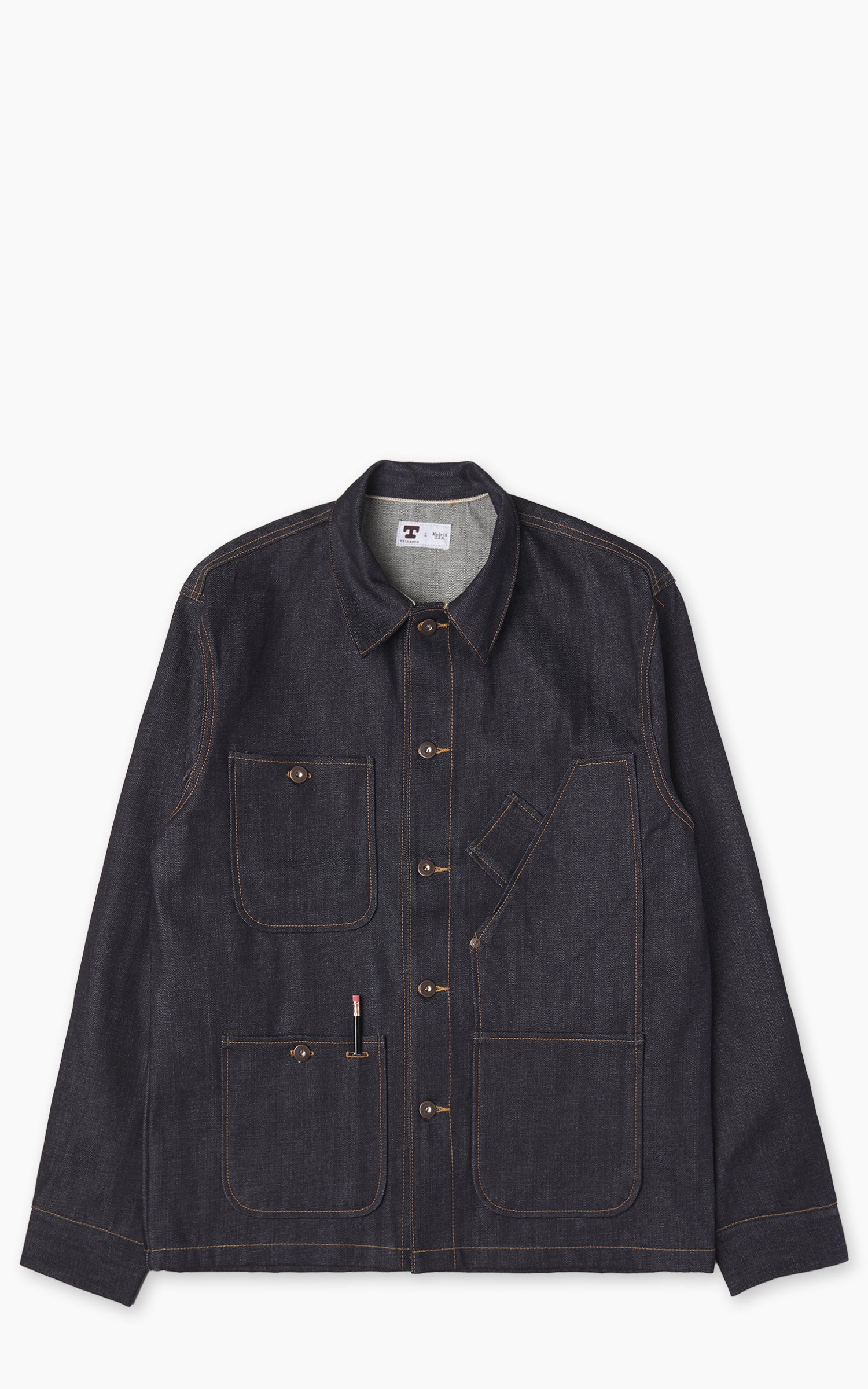 Tellason Coverall Jacket Selvedge Denim Indigo