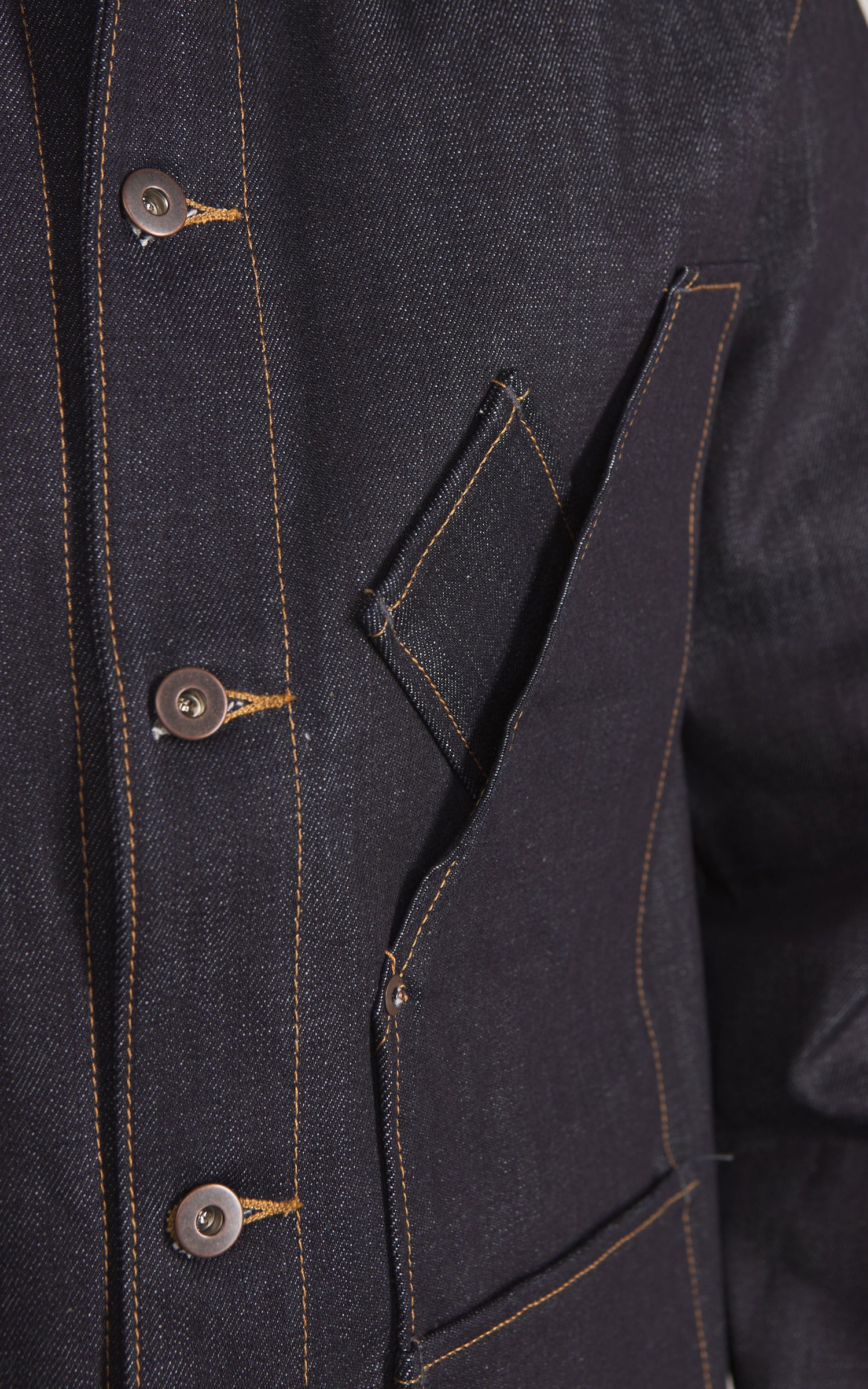 Tellason Coverall Jacket Selvedge Denim Indigo 14.75oz