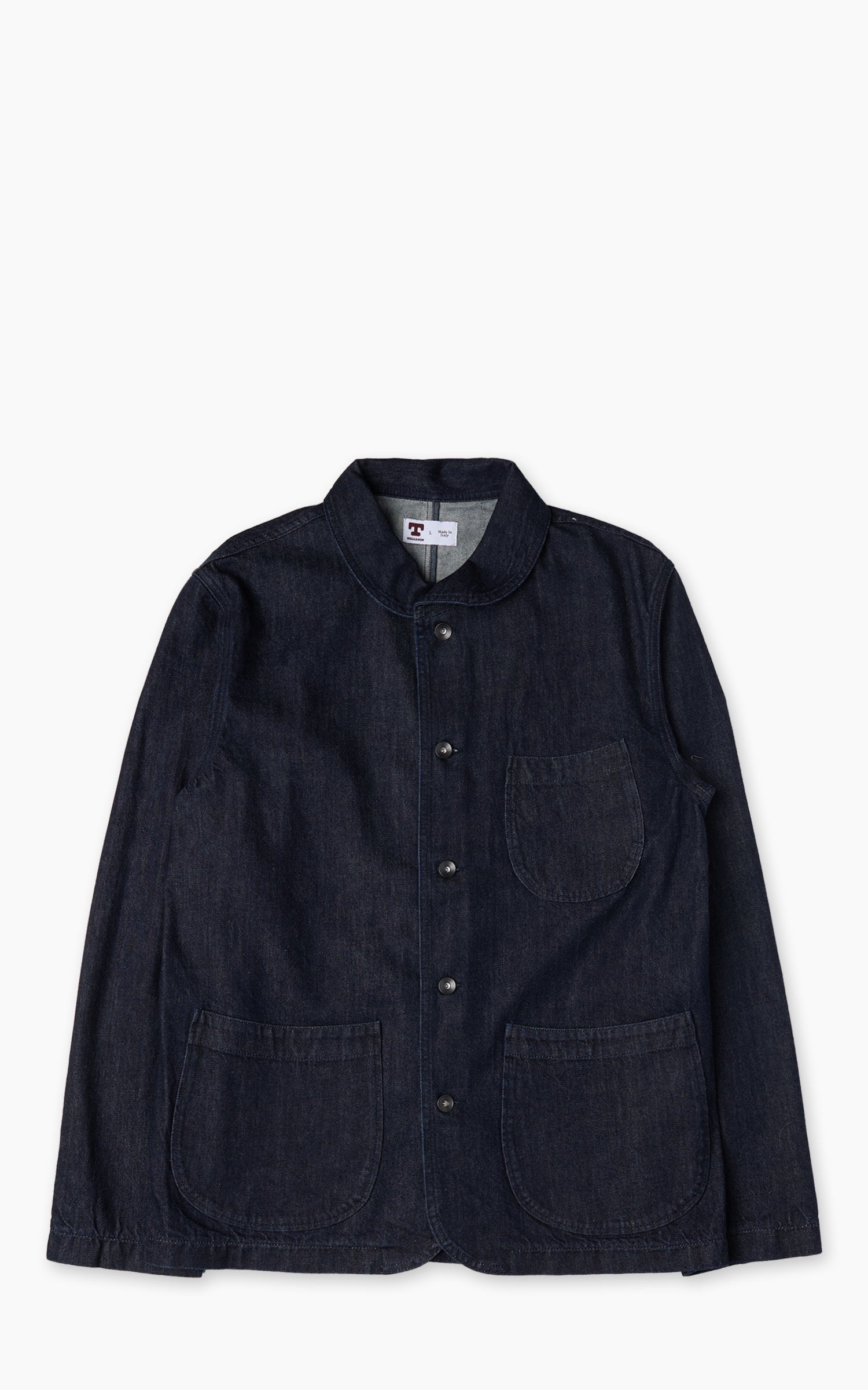 Tellason Shawl Collar Jacket New Chai Selvedge Denim