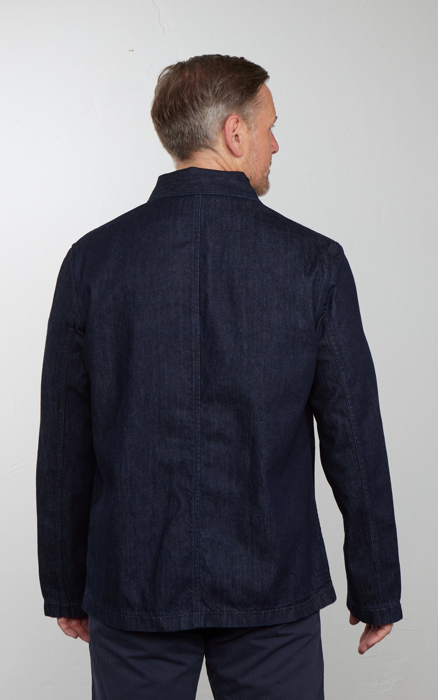 Tellason Shawl Collar Jacket New Chai Selvedge Denim