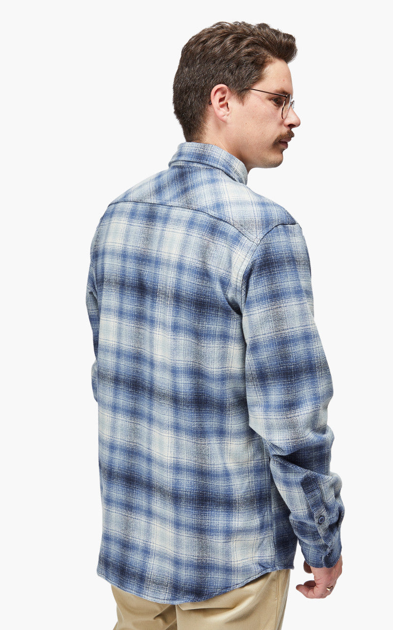 Tellason 1988 Plaid Flannel Shirt Blue/Grey