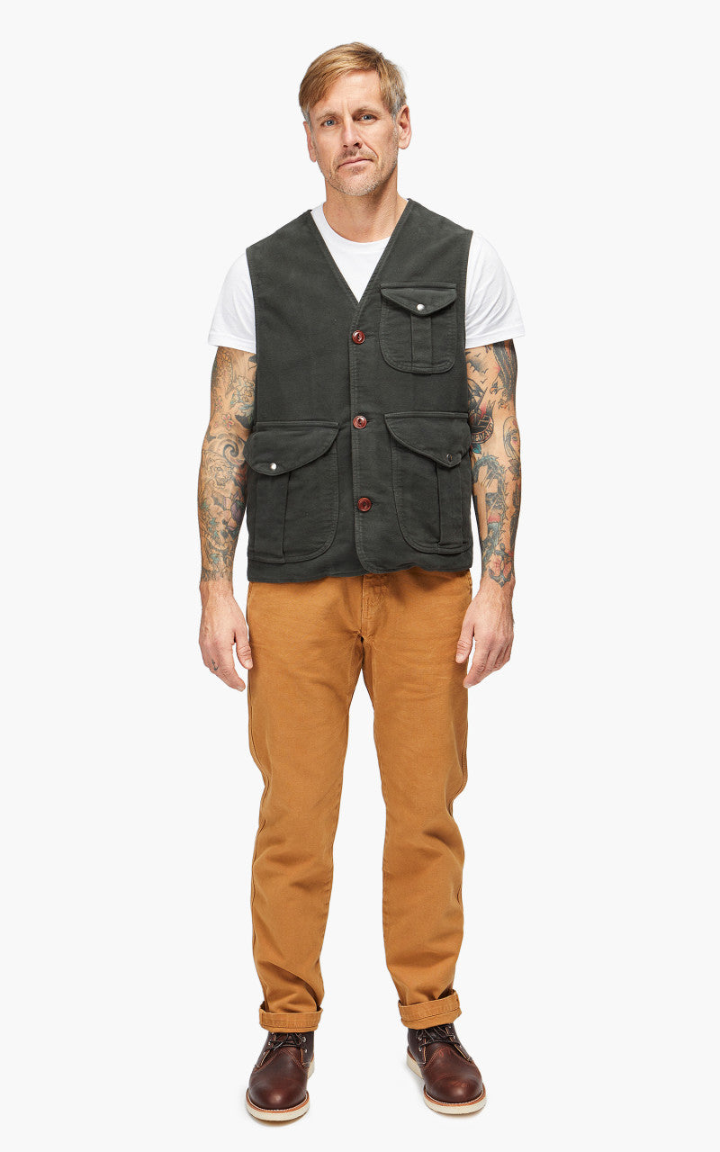 Tellason Hunting Vest Heavy Moleskin Espresso