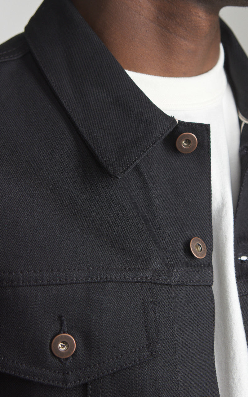 Tellason Jean Jacket Selvedge Denim Black 13.5oz