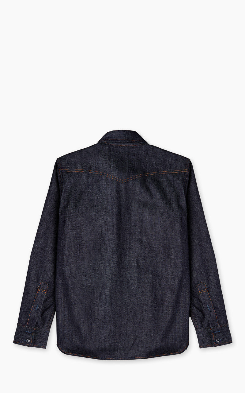 Tellason Topper Denim Shirt Unwashed Indigo 7.5oz